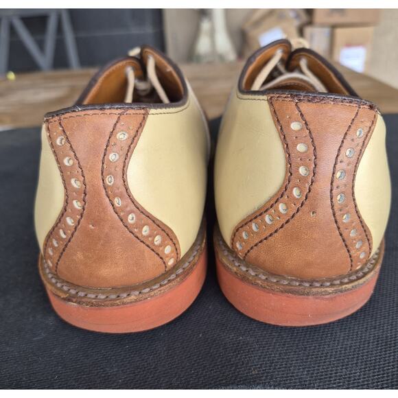 Cole Haan Men\'s Saddle Shoes Leather Brown/Beige Size 13 D/B Made in USA main image 5